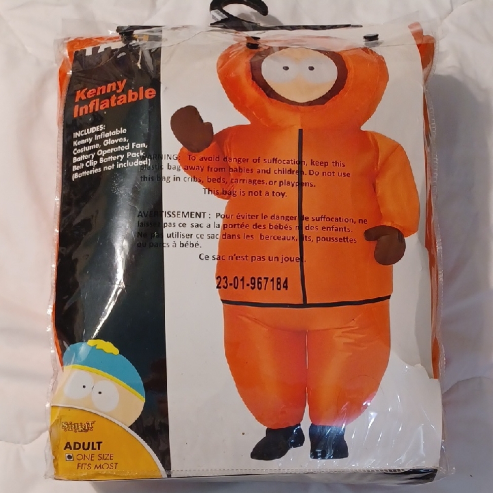 South Park KENNY Spirit Cartoon Inflatable Costume Adult One Size